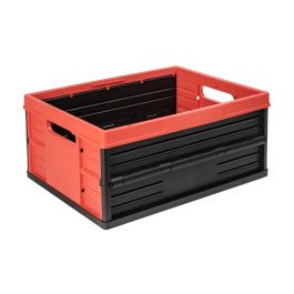 Caja plegable - 32 litros - rojo y negro