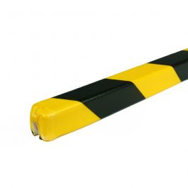 Parachoques PRS para bordes, modelo 9 - amarillo y negro - 1 metro