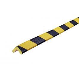 Perfil protector Knuffi para esquinas, tipo E - amarillo y negro - 5 metro
