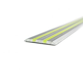 Perfil fluorescente de aluminio plano