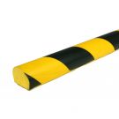 Parachoques PRS para superficies planas, modelo 3 - amarillo y negro - 1 metro