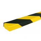 Parachoques PRS para superficies planas, modelo 43 - amarillo y negro - 1 metro