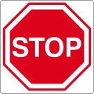 Pictograma de piso para «Stop» (Alto)