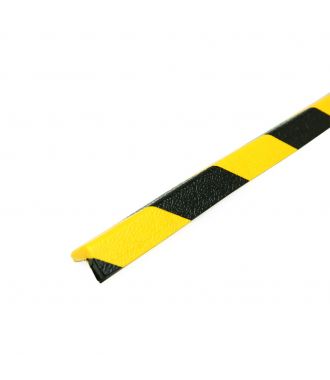Parachoques PRS para esquinas, modelo 45 - amarillo y negro - 1 metro