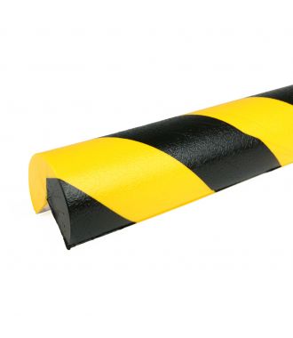 Parachoques PRS para esquinas, modelo 4 - amarillo y negro - 1 metro