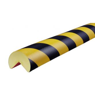 Perfil protector Knuffi para esquinas, tipo A+ - amarillo y negro - 3 metro