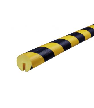 Perfil protector Knuffi para bordes, tipo B - amarillo y negro - 5 metro