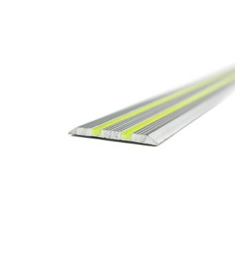 Perfil fluorescente de aluminio plano